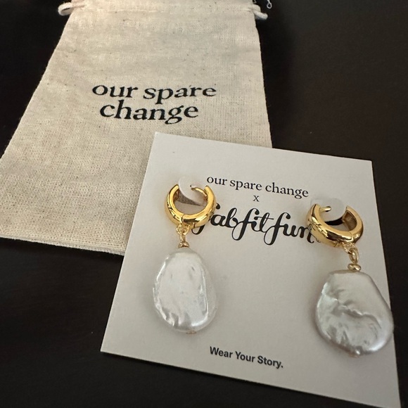 Our Spare Jewelry - Baroque pearl earrings